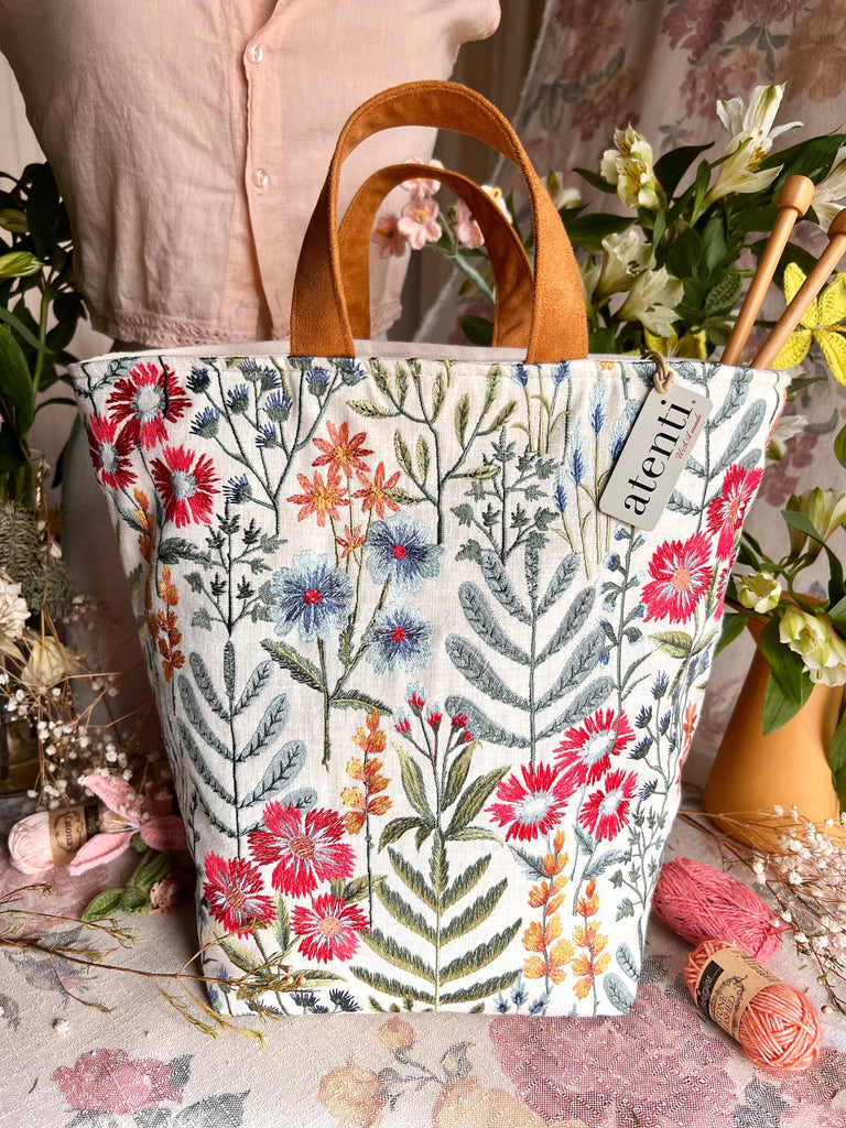 Wildflowers Hope Basket / Project Bag