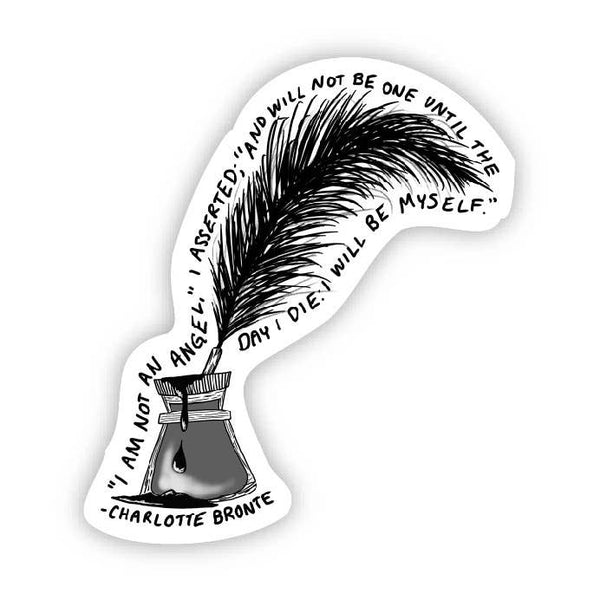 I am Not an Angel - Charlotte Bronte Sticker