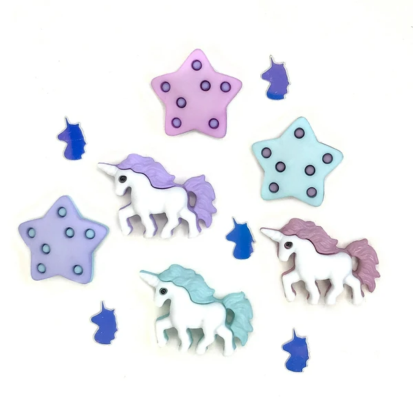 Unicorn Party - Buttons Galore and More Craft & Sewing Buttons