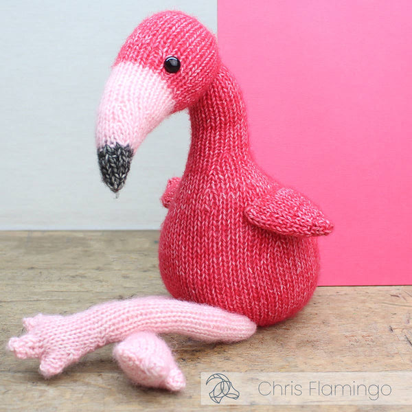 Chris Flamingo Knitting Kit