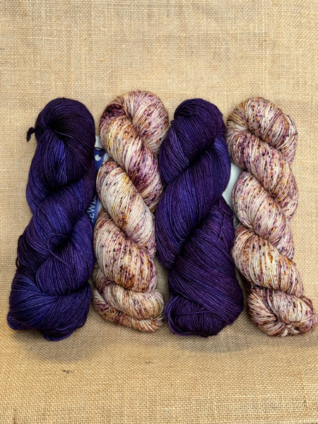 Go Go Dynamo MKAL Kit - Malabrigo Sock - Dewberry