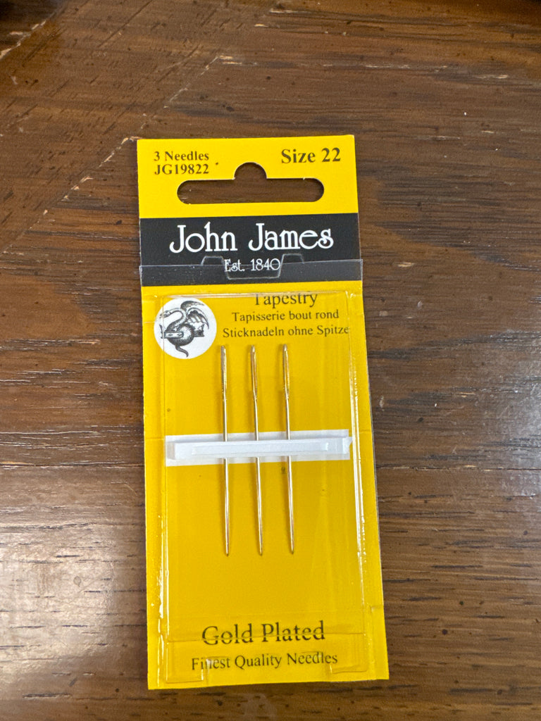 John James Gold Tapestry Needles #22