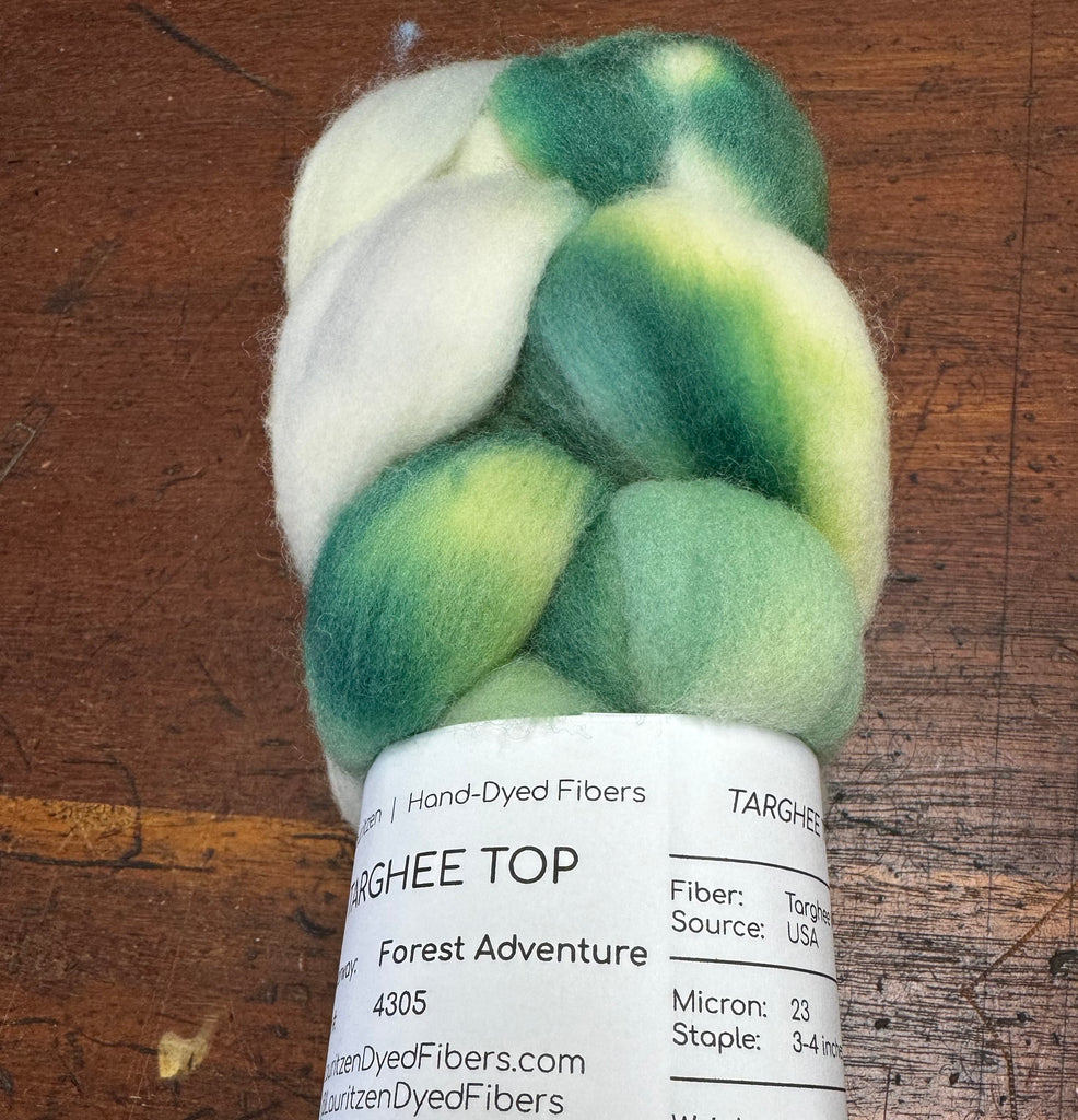 K. Lauritzen Targhee Hand Dyed Combed Top (Copy)