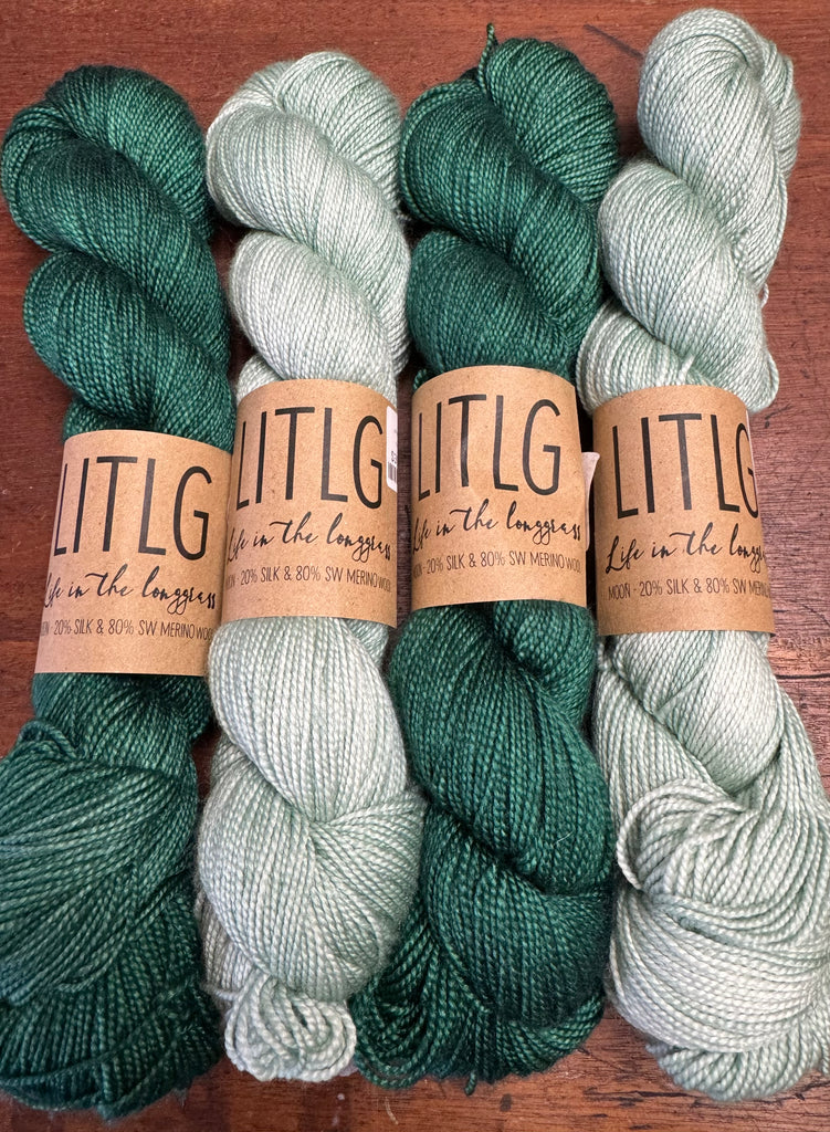 Go Go Dynamo MKAL Kit - LITLG Moon Merino/Silk - Wolf Green