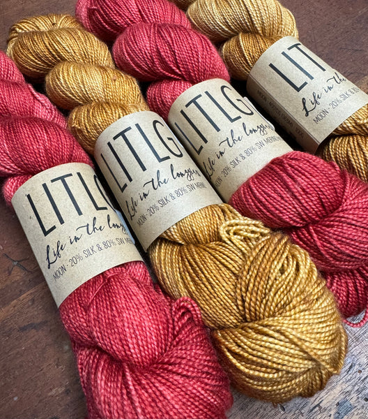 Go Go Dynamo MKAL Kit - LITLG Moon Merino/Silk - Henna Rose