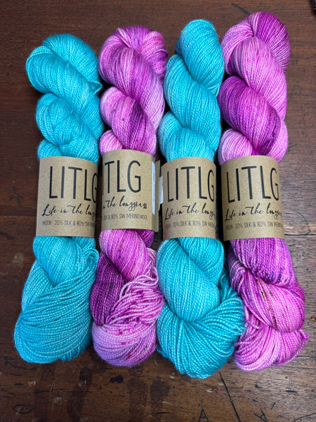 Go Go Dynamo MKAL Kit - LITLG Moon Merino/Silk - Wild Rosebay