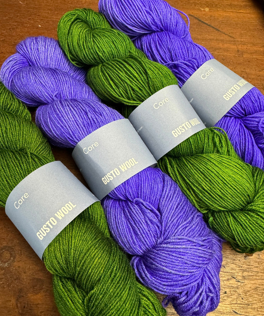 Go Go Dynamo MKAL Kit - Gusto Wool - Green/Purple