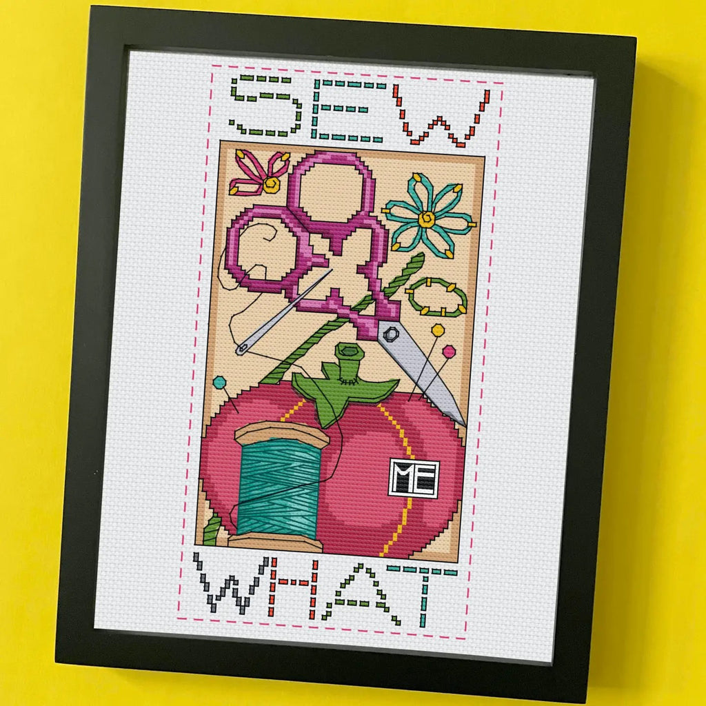 Sew What By Mary Engelbreit Counted Cross Stitch Kit