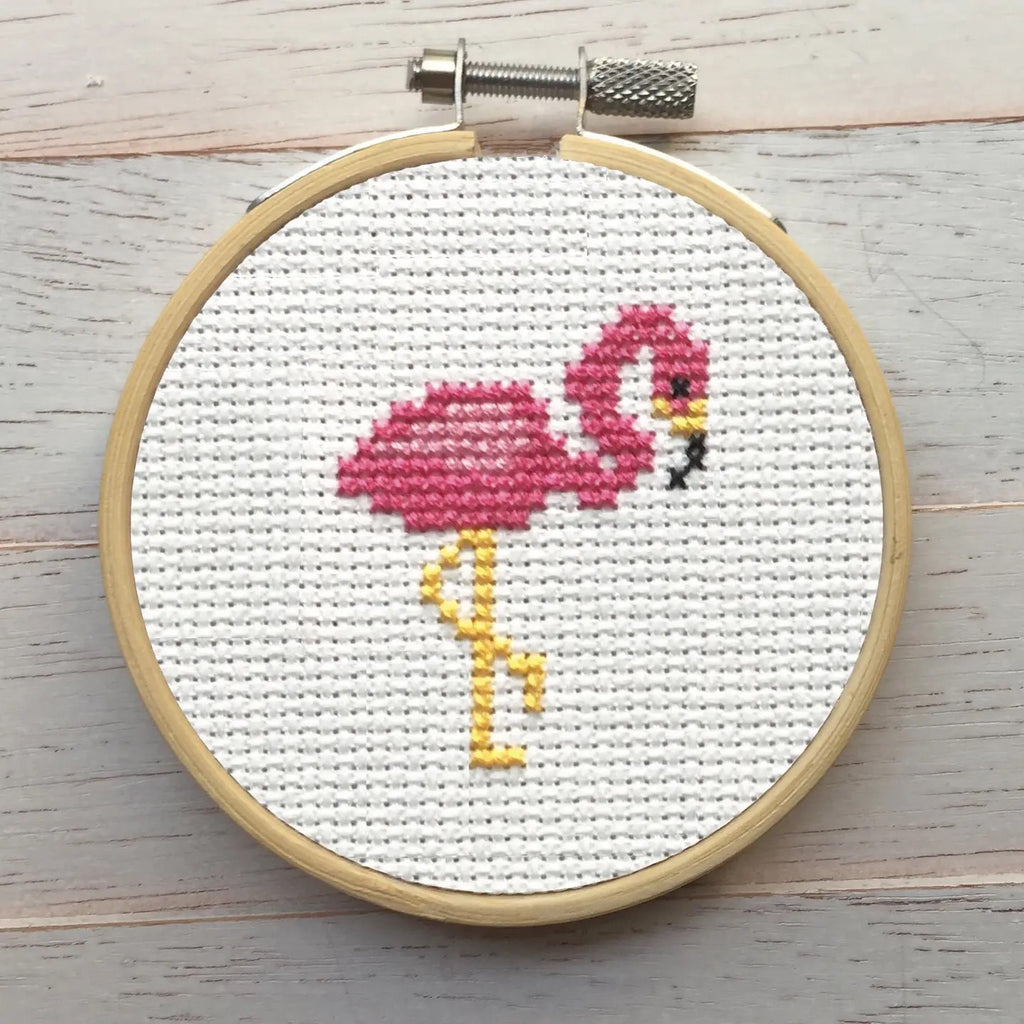 Flamingo Cross Stitch Kit