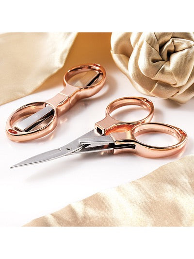 Rose Gold Folding Scissors