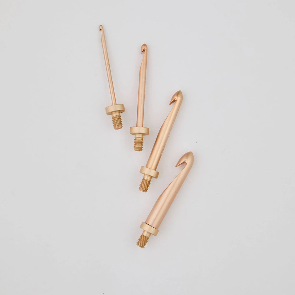 KnitPro - Oasis - IC Crochet Hook Tips Rose Gold