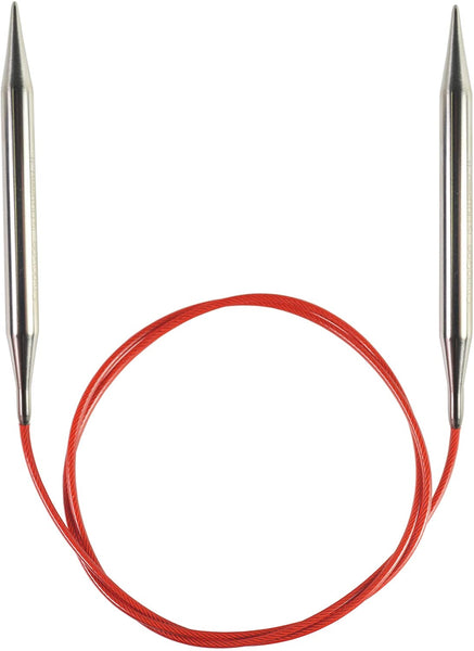 ChiaoGoo Red Circular Knitting Needles 9in Size 7 (4.5mm)